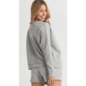 Over sized Double Take  Long Sleeve Top and Drawstring Shorts  Set |Size XL